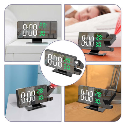 Reloj Despertador De Proyección 180°